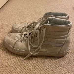 white high top vans